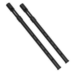 DBAOアイリッシュホイッスルビギナーのABSフルート6穴CおよびDハイトーンメタルレコーダークラリネット - Product Image 1