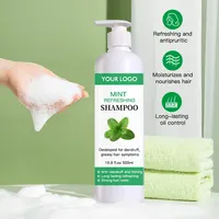 OEM Custom Logo Private Label Anti-Schuppen Natürliches Bio-Haar Rosmarin Minze Shampoo Großhandel für fettiges Haar