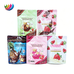 Sacs d'emballage alimentaire refermables à fermeture éclair en plastique imprimés sur mesure, scellés sur 3 côtés, pour anchois séchés - Product Image 5