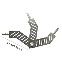 Outil à main multifonctionnel de kit de cueillette de serrure d'acier inoxydable portatif pour l'urgence de pompier, outils professionnels d'ensembles de choix de serrure