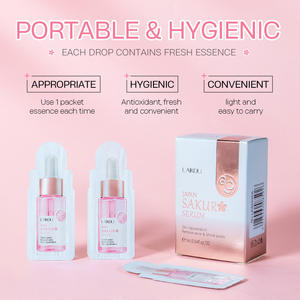 LAIKOU Serum Wajah Sakura Alami, Penghilang Jerawat Mengecilkan Pori-pori Mencerahkan Alami - Product Image 5