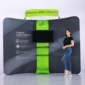 Tubo de aluminio Nuevo diseño Estante modular Soporte <span class=keywords><strong>Tv</strong></span> Soporte Portátil 10x10ft Tela elástica Cabina de feria comercial - Product Image 4