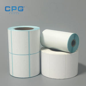 Papier thermique pour étiquettes de contrôle d'inventaire, résistant aux rayures et imperméable, 3x5 pouces, 125 g/m², autocollant thermique pour codes-barres, vente en gros - Product Image 1