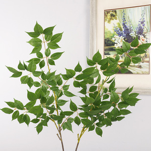 Planta Artificial con Ramas Largas y Hojas Divididas para Decoración del Hogar y Bodas, Plástico de Alta Simulación para Uso en Interiores - Product Image 1