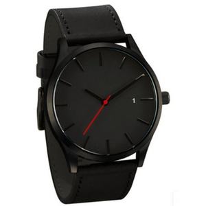 Montre sport décontractée pour homme de haute qualité, personnalisée OEM ODM, grand cadran, boîtier en alliage, calendrier, mode, bracelet en cuir, verre à quartz - Product Image 2