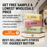 Jouet à presser en forme de beurre croustillant, slime moelleux et croustillant, jouet anti-stress à remontée lente, pâte à modeler pour enfants et adultes