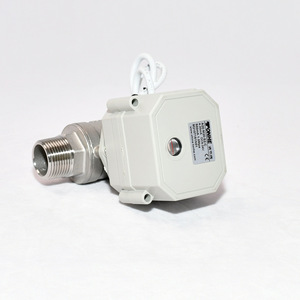 Electric Ball Valve 3/4 In Stainless Steel Water Air Normal Temp Three <b>Wire</b> Two <b>Control</b> For Ac Floor Heating - Product Image 1