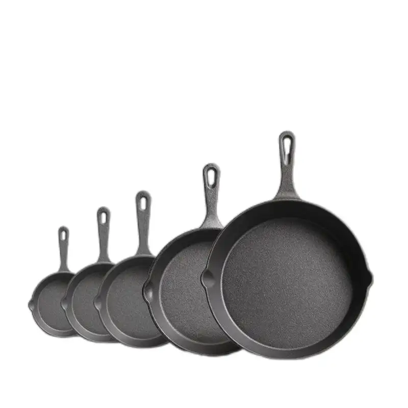Custom outdoor barbecue cast iron cookware set Pre-flavored non-stick die cast 30CM2 1 Dutch pan Kitchen oven gas skillet