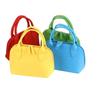 factory outlet Felt Bag Women's Single shoulder Crossbody Handbag Storage bag Large capacity multifunctional makeup bag