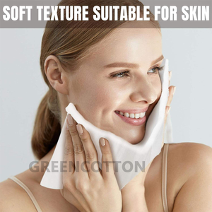 Toalha de Tecido Orgânico Natural Exfoliante Personalizada com Logo Durável de Dupla Face para Cuidados com a Pele Sensível e Maquiagem - Product Image 5