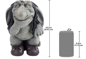Estatua de resina Troll <span class=keywords><strong>Sylvester</strong></span> Dwarf. Jardín al aire libre Césped Decoración Artesanías de resina - Product Image 6