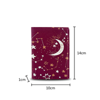 Étui de protection pour passeport en PU fin et portable de style vintage, pour ranger les cartes bancaires, l'argent liquide et les billets d'avion, personnalisable