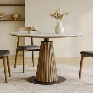 Table d'appoint de style italien Atunus avec plateau en marbre poli, meuble de salon, table d'appoint pour canapé, pour appartements et villas - Product Image 1
