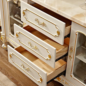 <span class=keywords><strong>Aparador</strong></span> tallado a mano de madera maciza de estilo europeo americano de lujo <span class=keywords><strong>para</strong></span> muebles de sala de estar hogar Hotel Hall Villa restaurante - Product Image 4