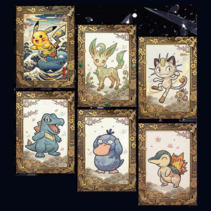 Nueva Tarjeta Coleccionable de Pokémon Dorada, Rara, en Acrílico, Versión en Inglés, 1.ª Edición, <span class=keywords><strong>Caja</strong></span> Misteriosa Sorpresa, Regalo Coleccionable - Product Image 4