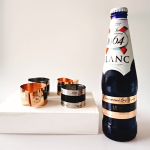 Lecture rapide Sécurité Ménage En Acier Inoxydable Boisson en Métal De Bouteille De Vin Refroidisseur Thermomètre - Product Image 6