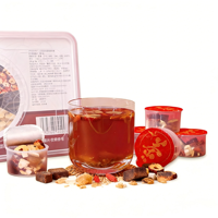 Thé au Ginseng Naturel, Sucre Brun, Gingembre et Jujube 12g*15 Sachets (180g) – Infusion Traditionnelle aux Herbes, Formule Bien-être Premium Sans Sucre
