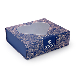 Boîte-cadeau pliante plate de stockage de vêtements magnétiques de Noël pour l'ouverture supérieure imprimée de filles avec la conception en relief - Product Image 5