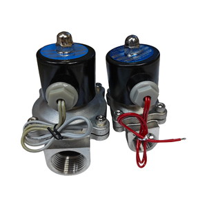 วาล์วทองแดงแบบขดลวดซีรีส์ 2W AC220V/110V วาล์วน้ำทองเหลืองสแตนเลส 304 วาล์วโซลินอยด์ลมนิวเมติกควบคุมทิศทาง - Product Image 2
