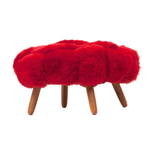Taburete de tocador de piel sintética estilo americano, puf otomano grande de madera de lujo, banco tapizado para tocador - Product Image 2