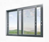 Ventanas Corredizas de Aluminio Personalizadas, Doble Acristalamiento, Rotura Térmica, Vidrio Low-E, Resistentes a la Corrosión, Ventana Corrediza Horizontal