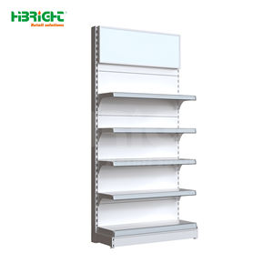 رفوف معدنية بيضاء متينة واقتصادية بأربعة مستويات لمتاجر التجزئة والسوبر ماركت - Product Image 1