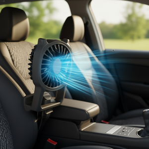 Ventilateur de refroidissement de voiture en plastique noir D0100H50CTJ pour la ventilation intérieure et le confort pendant la conduite - Product Image 2