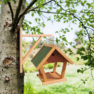 Toptan ahşap kuş besleyici ücretsiz ayakta kuş Aviary ahşap kuş kafesi - Product Image 4