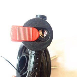 Candado de anillo para bicicleta, candado de cable de acero negro, control manual, candado de seguridad para ciclismo de montaña con soporte - Product Image 4