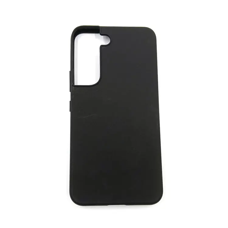 For Samsung S22 Phone Blank Groove Silicone Mobile Shockproof Cover Phone Bags Case