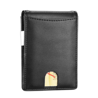 Dompet Kulit Rfid grosir dompet klip uang pria kulit PU ramping minimalis