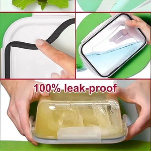 24 Pieces Food Storage <b>Containers</b> with Lids, Plastic BPA-Free Meal Prep <b>Container</b> for <b>Pantry</b> Organizers and Free <b>Labels</b> Marker - Product Image 3