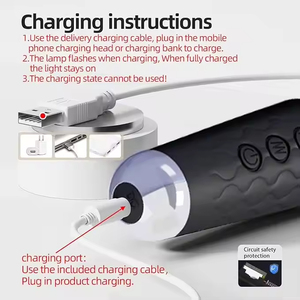 Bestmoon AV Wand Mini <span class=keywords><strong>Massage</strong></span> gerät USB Wiederauf ladbare <span class=keywords><strong>Massage</strong></span> Silikon Vibrator Weibliches Sexspielzeug Klitoris Vibrator für Frauen - Product Image 5