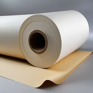 Yüksek kaliteli 80gsm yarı parlak kendinden yapışkanlı kağıt etiket hammadde Jumbo rulo taşıma etiket