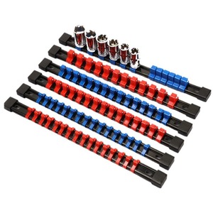 Plastic <b>Tool</b> <b>Case</b> With Adjustable Strap For Socket Storage 1/2 3/8 1/4 Size Organizer Box Matte Finish ABS Material - Product Image 3