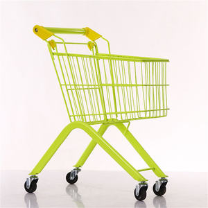 어린이 슈퍼마켓을위한 맞춤형 도매 다채로운 금속 장바구니 어린이를위한 어린이 카트 장난감 - Product Image 5