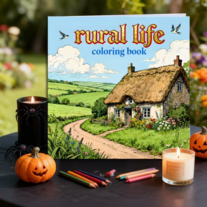 Livre de coloriage pour adultes sur <span class=keywords><strong>la</strong></span> vie rurale, scènes de campagne, grange, tracteur, <span class=keywords><strong>animaux</strong></span>, <span class=keywords><strong>page</strong></span> d'activités - Product Image 4