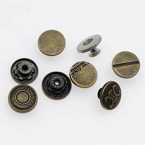 Botón de Presión Redondo de Latón Sólido de Alta Calidad, Sin Níquel, Resistente, para Chaquetas, Cuero y Manualidades - Product Image 2
