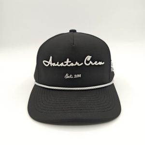 Sleek Modern Look 5 Panel Golf <b>Cap</b> Custom Embroidery Logo Low MOQ OEM Laser Perforated Breathable Performance Functional Apparel - Product Image 5