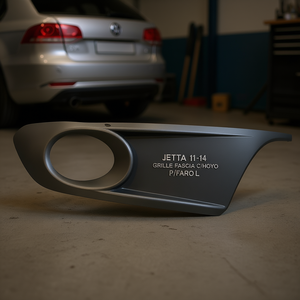Rejilla de Parachoques para Jetta 11-14, Lado Izquierdo, con Orificio para Faro, Pieza de Repuesto de Plástico, Nueva - Product Image 2