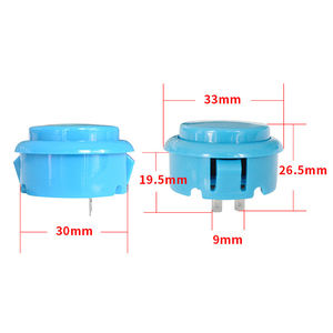 <span class=keywords><strong>Moins</strong></span> <span class=keywords><strong>cher</strong></span> Sanwa bouton poussoir 30 boutons couvre accessoires de <span class=keywords><strong>jeux</strong></span> d'arcade pièces de rechange - Product Image 1