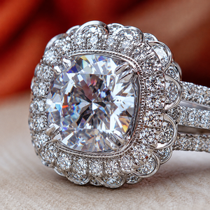 Anello Nuziale in Zircone per Donne, Elegante Gioiello Scintillante alla Moda - Product Image 5