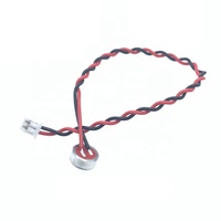 Taidacent 6027 Capsule de microphone électret haute sensibilité Microphones à condensateur de captation 25DB Mini microphone cravate avec câble