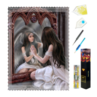 Kit de Peinture Diamant Personnalisé Fille – Kit d'Art de Peinture Diamant à Perles Entières