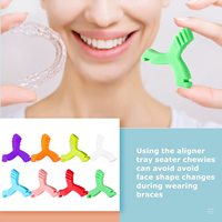 Nouveaux Chewables Orthodontiques au Goût de Fruit, Doux et Acides, pour Appareils Dentaires Invisibles en Forme de Y, Aligneur Orthodontique Dentaire