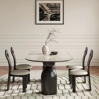 Table de salle à manger moderne de luxe à forme unique avec plateau en marbre Ensemble de table à manger 10 places ultra moderne