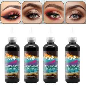 Tinte Semipermanente a Base de Henna para Cejas y Pestañas, Color Negro Marrón, Pigmento para Retoque de Raíces, <span class=keywords><strong>Lifting</strong></span> de Pestañas - Product Image 1