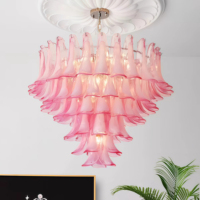 Lustre suspendu moderne en verre de Murano JYLIGHTING pour salon, escalier, projet, luminaire suspendu au plafond
