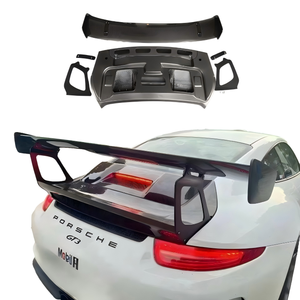 Passend für PAG 911 2014-2019 991 Doppeldeck-Heckstoßstange GT2 RS Carbon-Faser-Spoiler-Kit Schrauben Upgrade Anschraubbar - Product Image 5