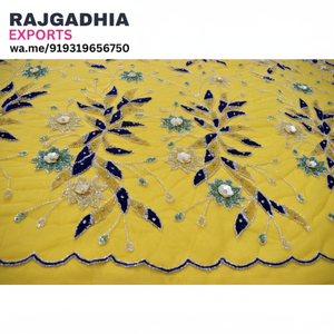 ผ้าลูกไม้ปักเลื่อมไล่เฉดสีหรูหรา ผ้าตาข่ายโพลีเอสเตอร์ปักลายสีสันสดใส สำหรับชุดแต่งงาน เสื้อผ้าแฟชั่น ขายส่ง - Product Image 1